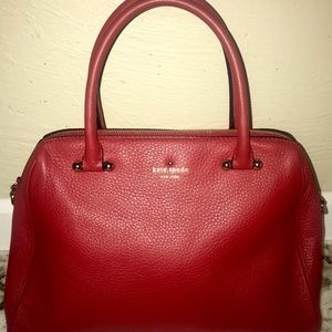 Kate Spade Red Crossbody Satchel Purse